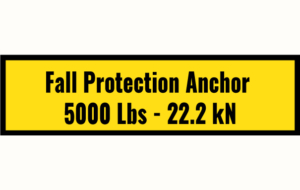 Fall Protection Sticker